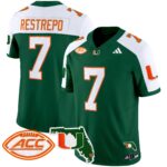 Men’s Miami Hurricanes 2024 Florida Patch Vapor Limited Jersey – All Stitched