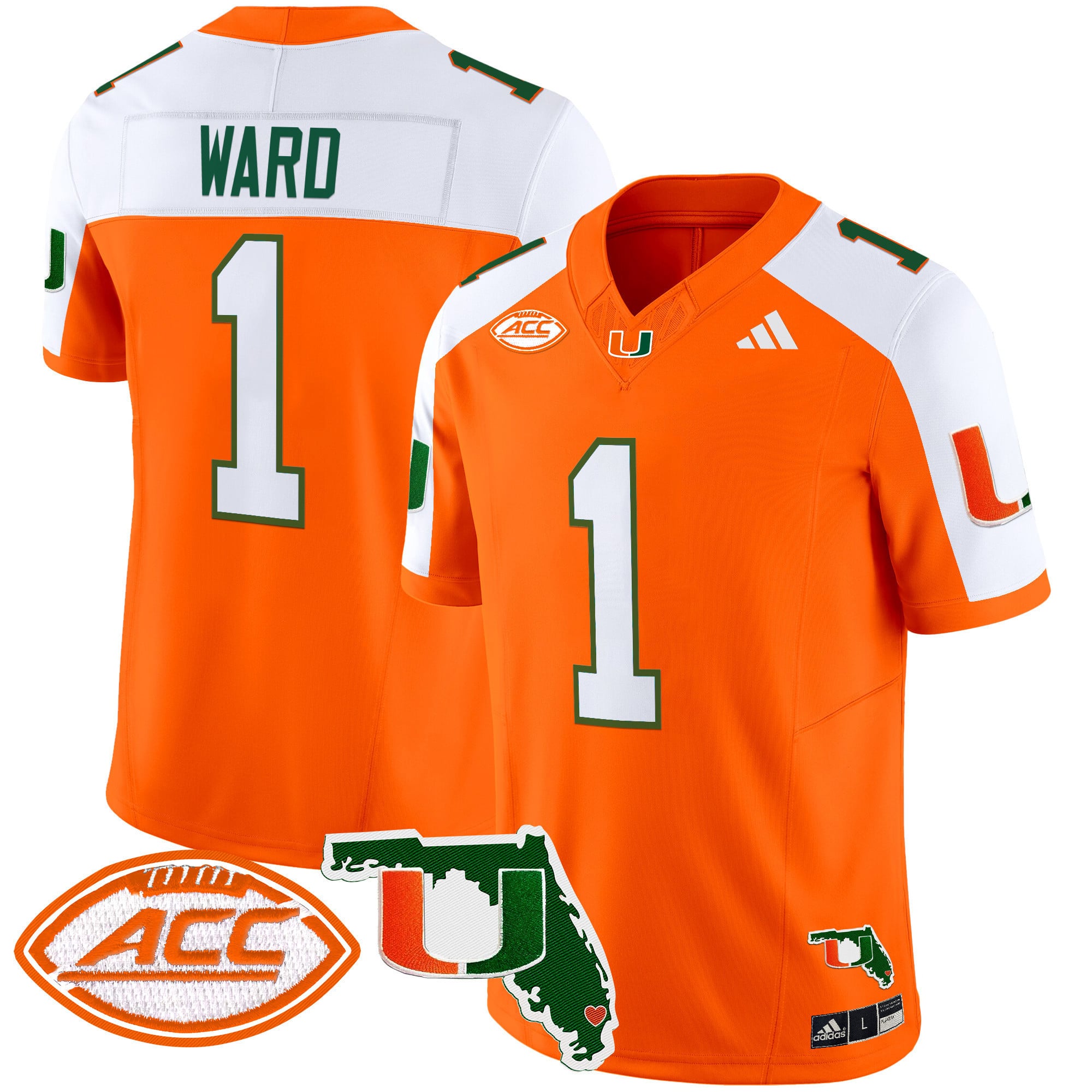Men’s Miami Hurricanes 2024 Florida Patch Vapor Limited Jersey – All Stitched