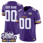 Minnesota Vikings King Of The North Patch Vapor Limited Custom Jersey – All Stitched