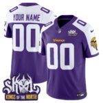 Minnesota Vikings King Of The North Patch Vapor Limited Custom Jersey – All Stitched
