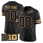 Nebraska Cornhuskers 2024 Gold Vapor Limited Custom Jersey – All Stitched