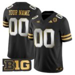 Nebraska Cornhuskers 2024 Gold Vapor Limited Custom Jersey – All Stitched