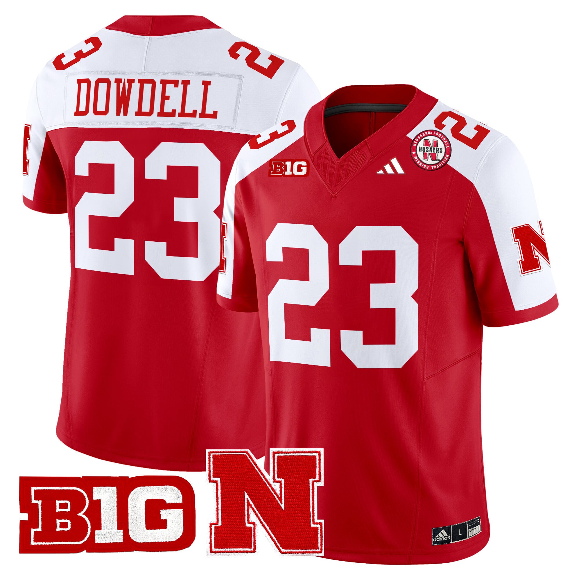 Men’s Nebraska Cornhuskers 2024 Vapor Limited Jersey – All Stitched