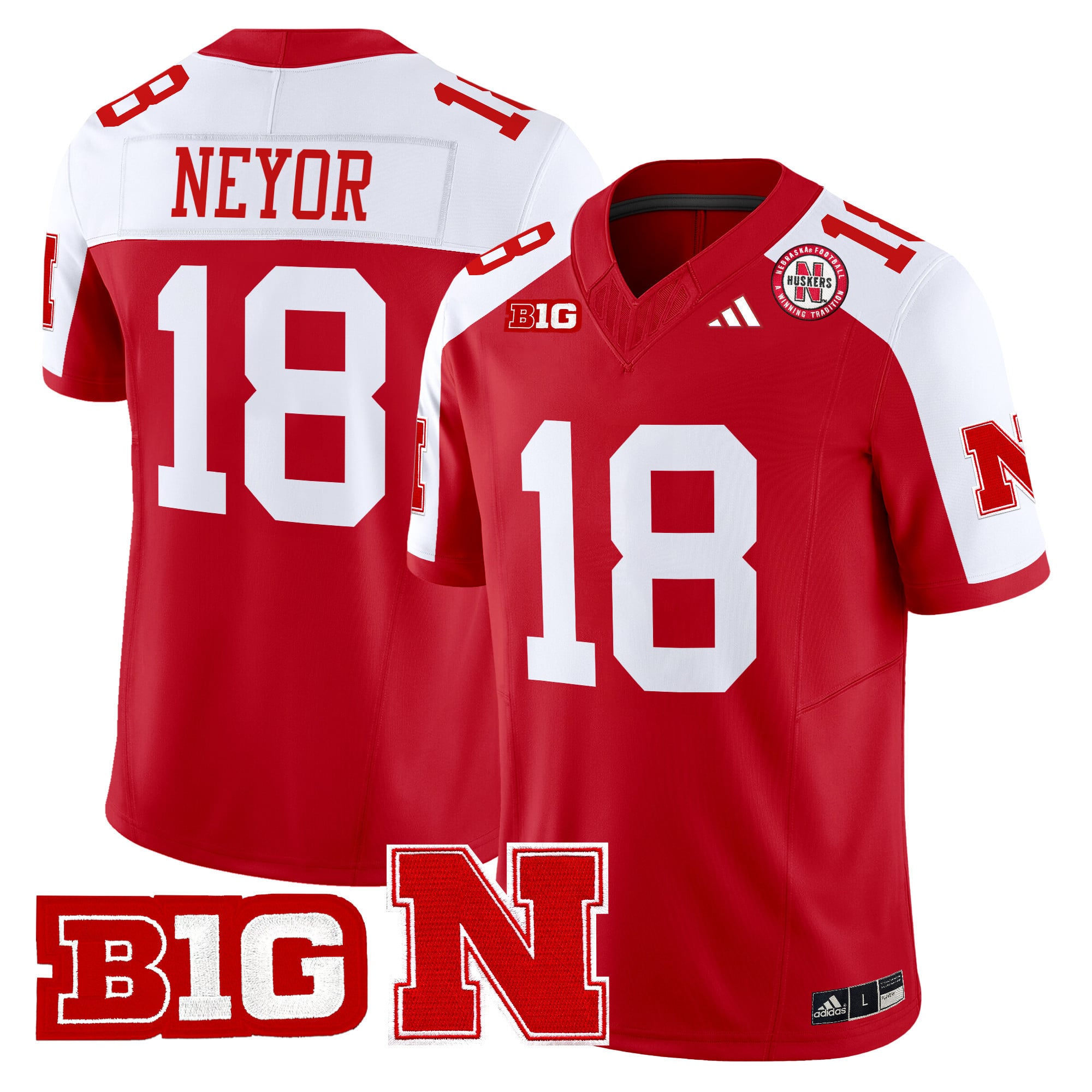 Men’s Nebraska Cornhuskers 2024 Vapor Limited Jersey – All Stitched