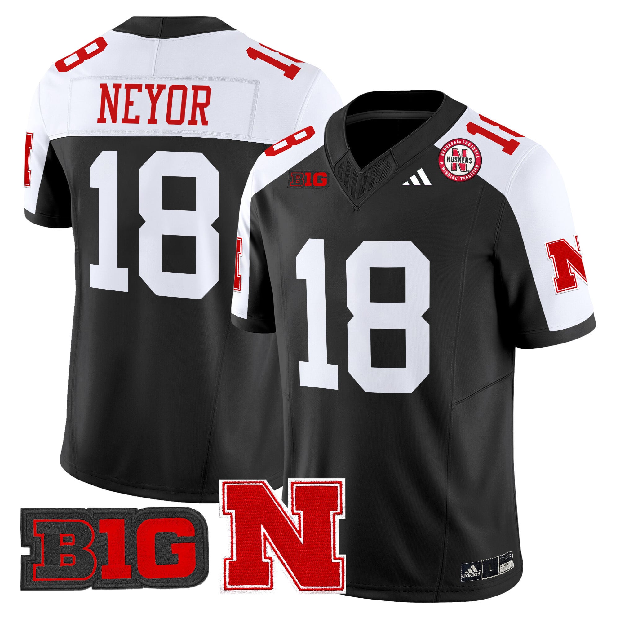 Men’s Nebraska Cornhuskers 2024 Vapor Limited Jersey – All Stitched