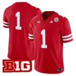 Men’s Nebraska Cornhuskers 2024 Vapor Limited Jersey – All Stitched