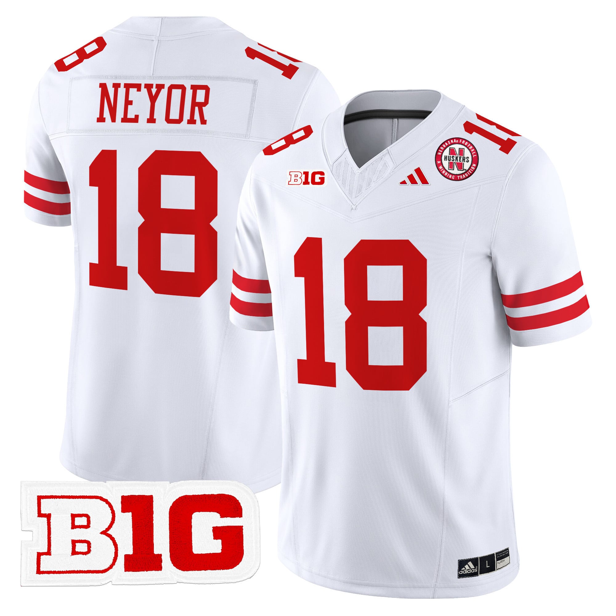 Men’s Nebraska Cornhuskers 2024 Vapor Limited Jersey – All Stitched