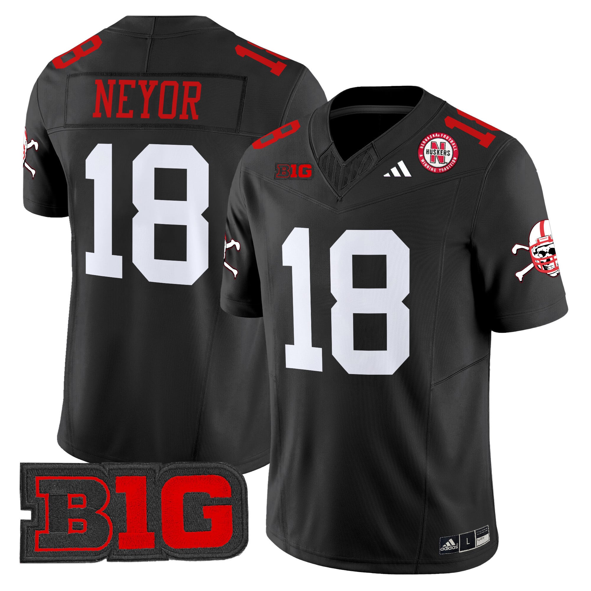 Men’s Nebraska Cornhuskers 2024 Vapor Limited Jersey – All Stitched