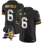 Men’s Buccaneers Throwback Gold Vapor Limited Jersey – All Stitched