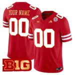 Nebraska Cornhuskers 2024 Gold Trim Vapor Limited Custom Jersey – All Stitched