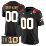 Nebraska Cornhuskers 2024 Gold Trim Vapor Limited Custom Jersey – All Stitched