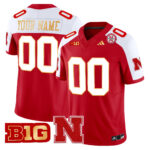 Nebraska Cornhuskers 2024 Gold Trim Vapor Limited Custom Jersey – All Stitched