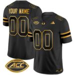 Miami Hurricanes 2024 Gold Vapor Limited Custom Jersey – All Stitched