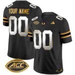 Miami Hurricanes 2024 Gold Vapor Limited Custom Jersey – All Stitched