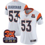 Women’s Denver Broncos 3-Time Champions Patch Vapor Limited Jersey – All Stitched