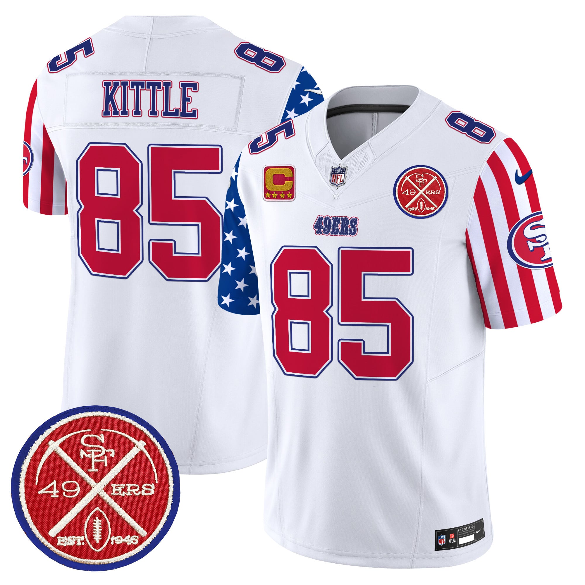 Men’s 49ers American Style Vapor Limited Jersey – All Stitched