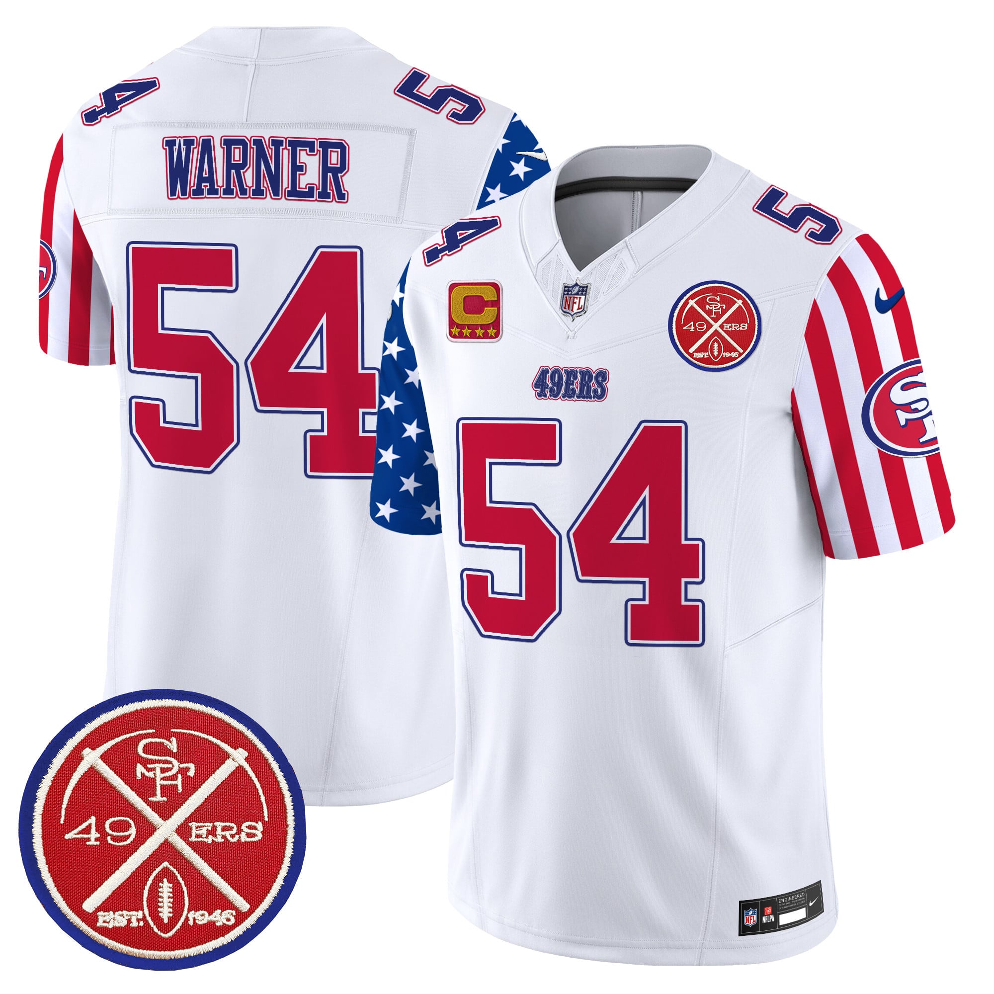 Men’s 49ers American Style Vapor Limited Jersey – All Stitched