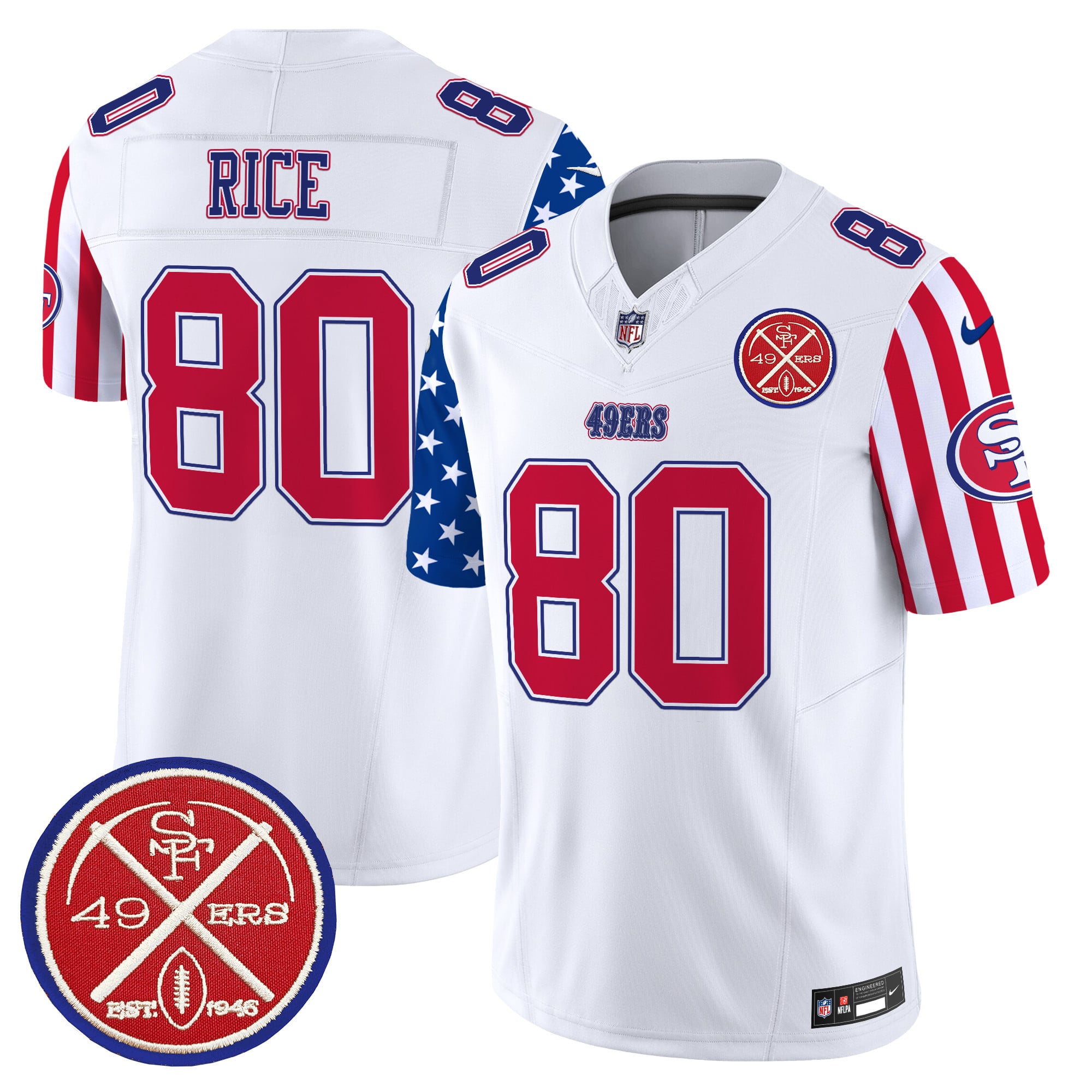 Men’s 49ers American Style Vapor Limited Jersey – All Stitched