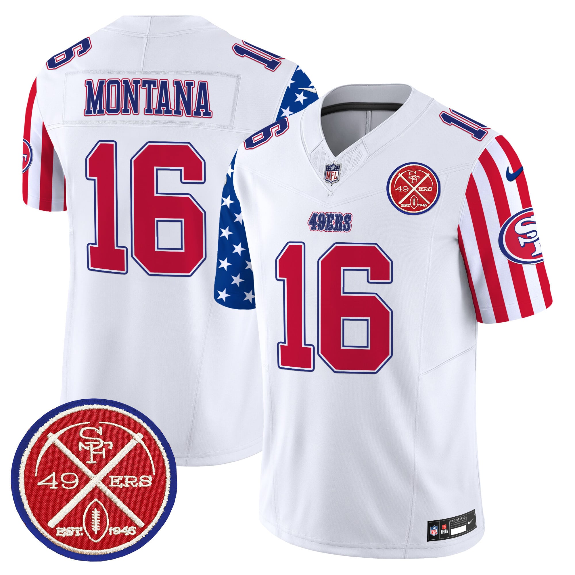 Men’s 49ers American Style Vapor Limited Jersey – All Stitched