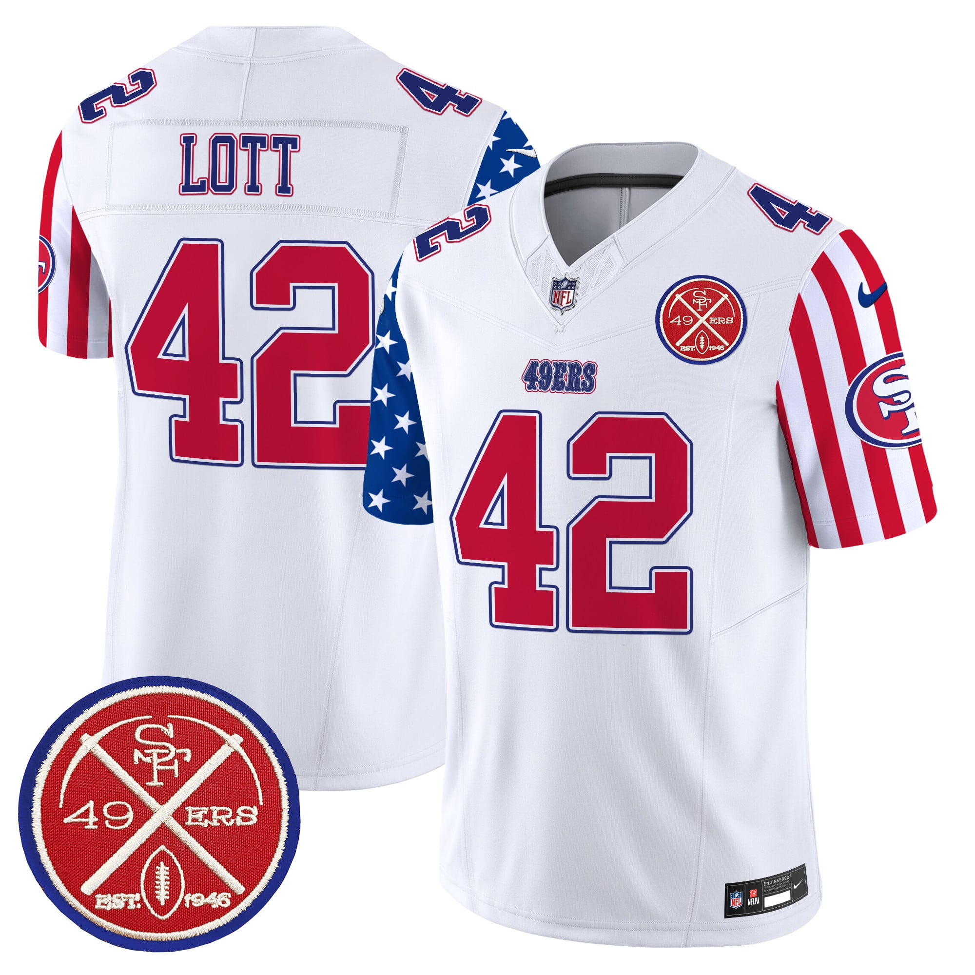 Men’s 49ers American Style Vapor Limited Jersey – All Stitched