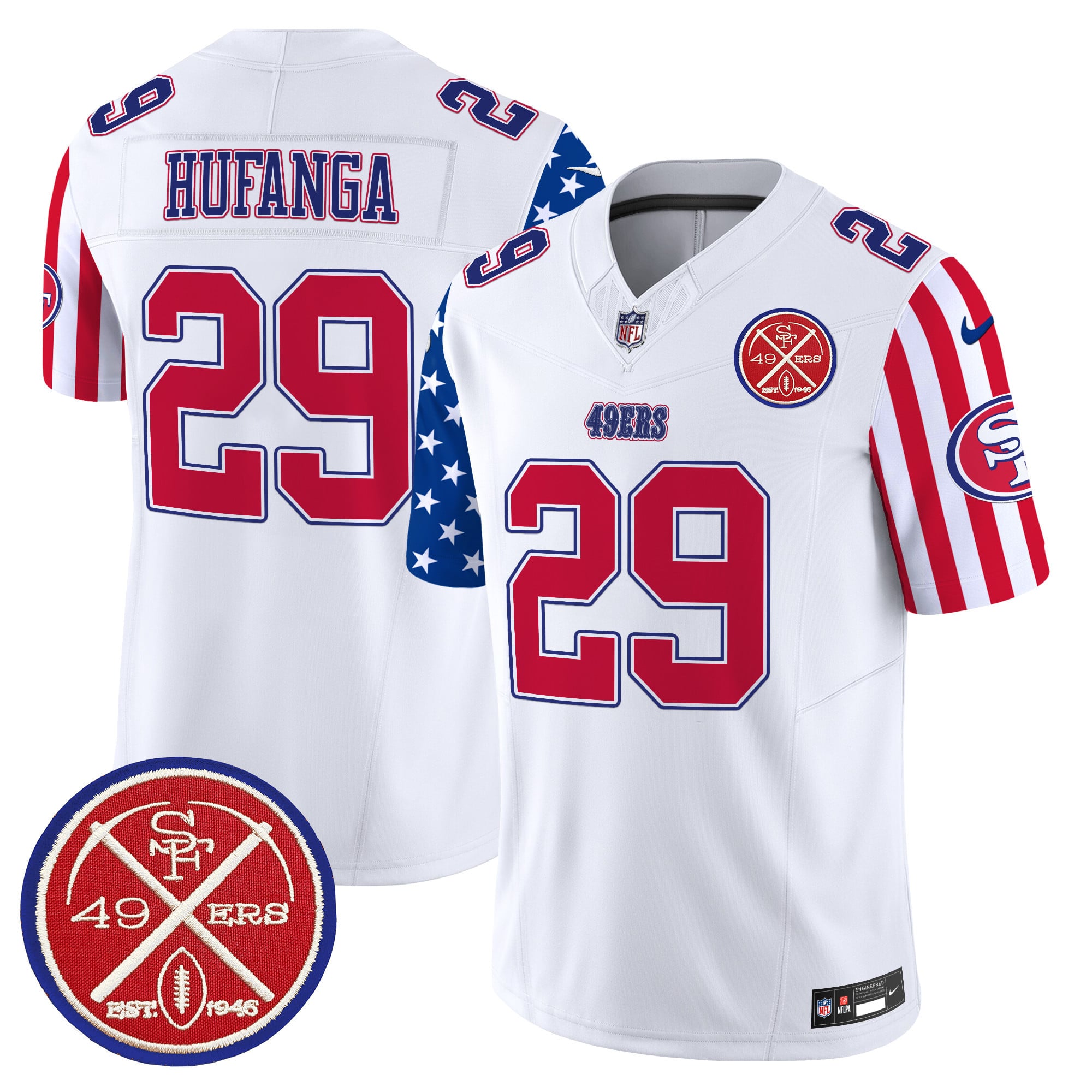 Men’s 49ers American Style Vapor Limited Jersey – All Stitched