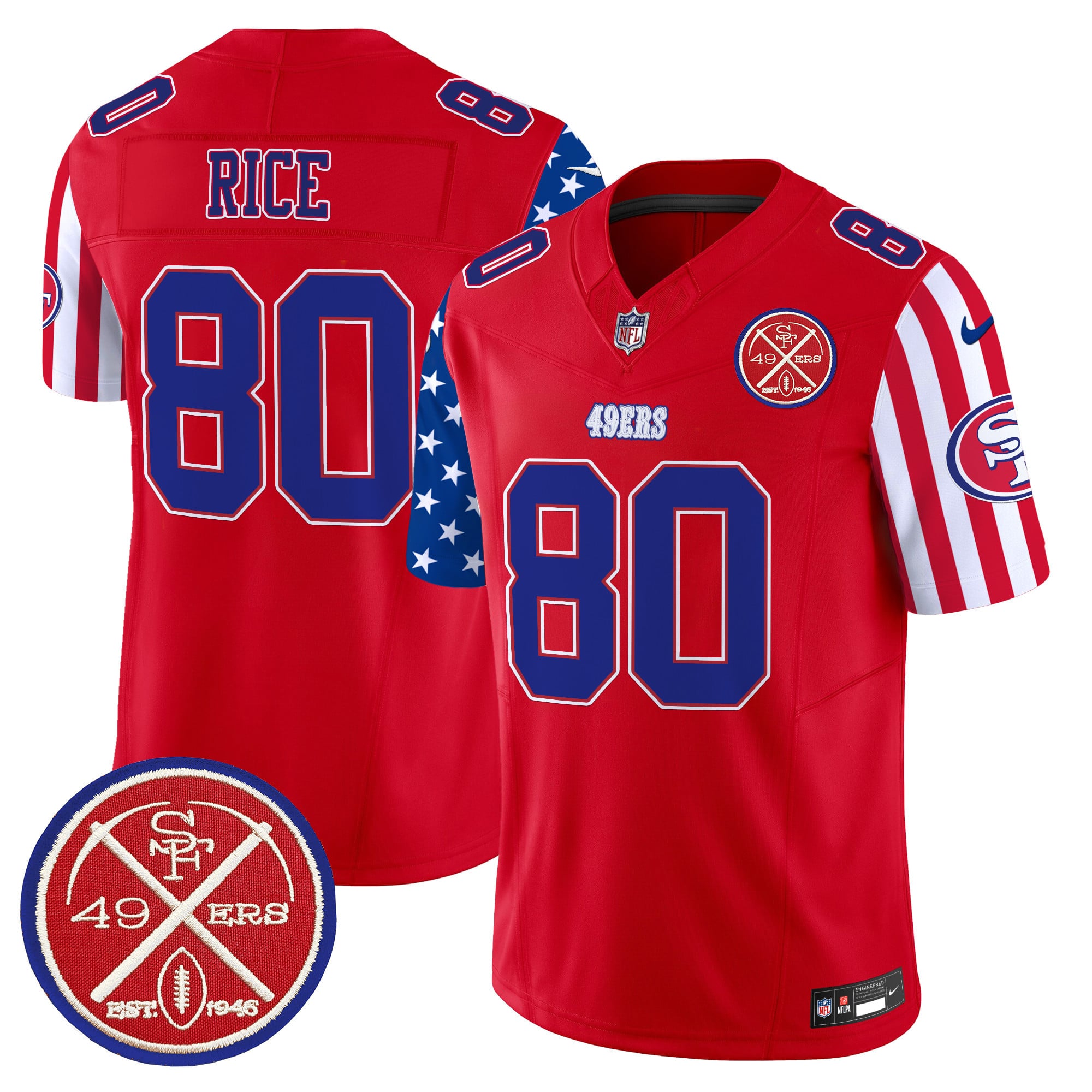 Men’s 49ers American Style Vapor Limited Jersey – All Stitched