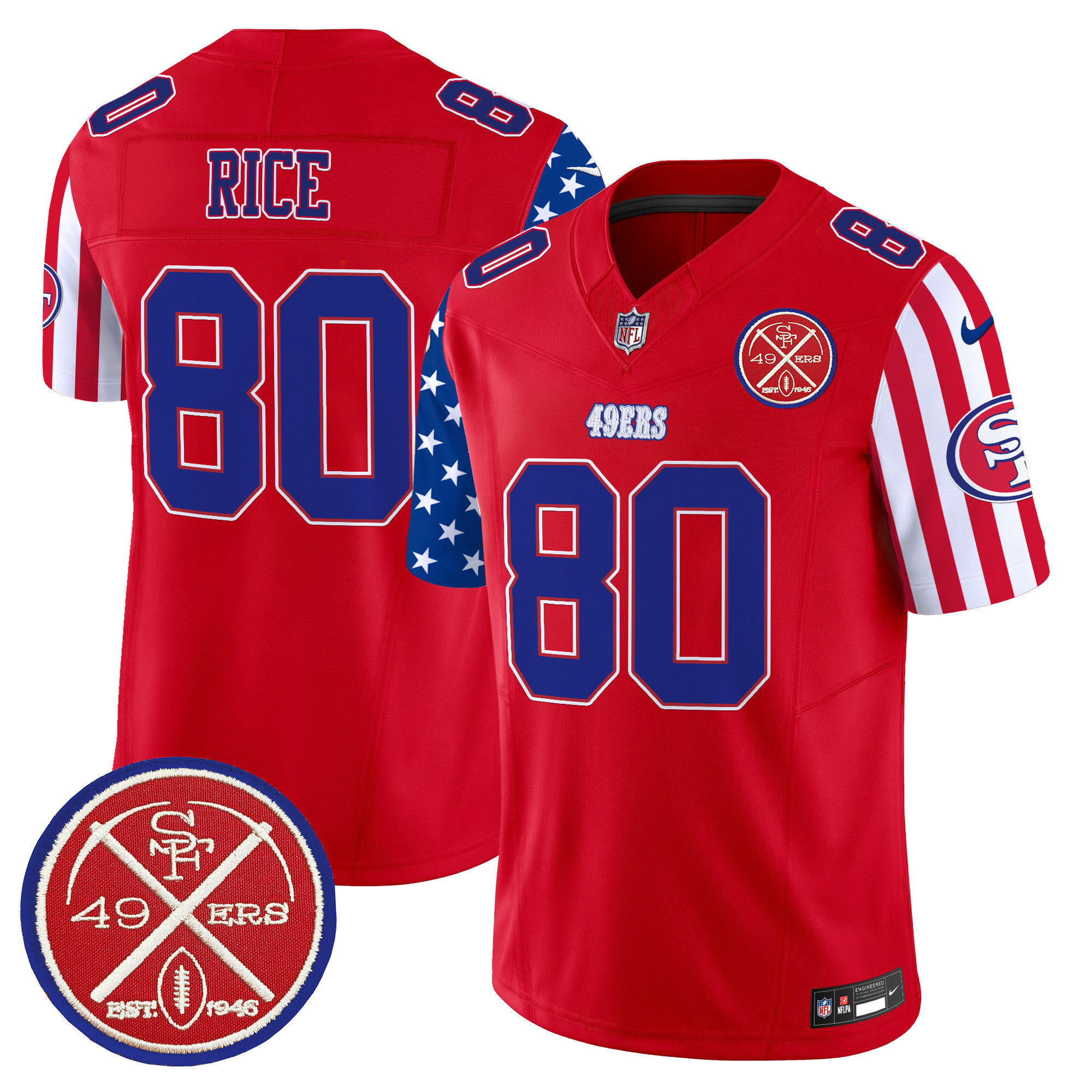 Men’s 49ers American Style Vapor Limited Jersey – All Stitched