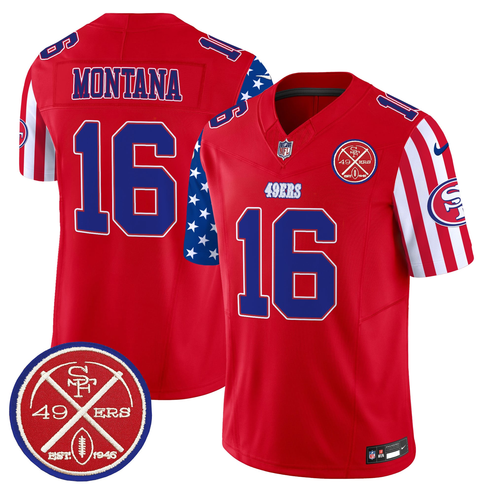 Men’s 49ers American Style Vapor Limited Jersey – All Stitched