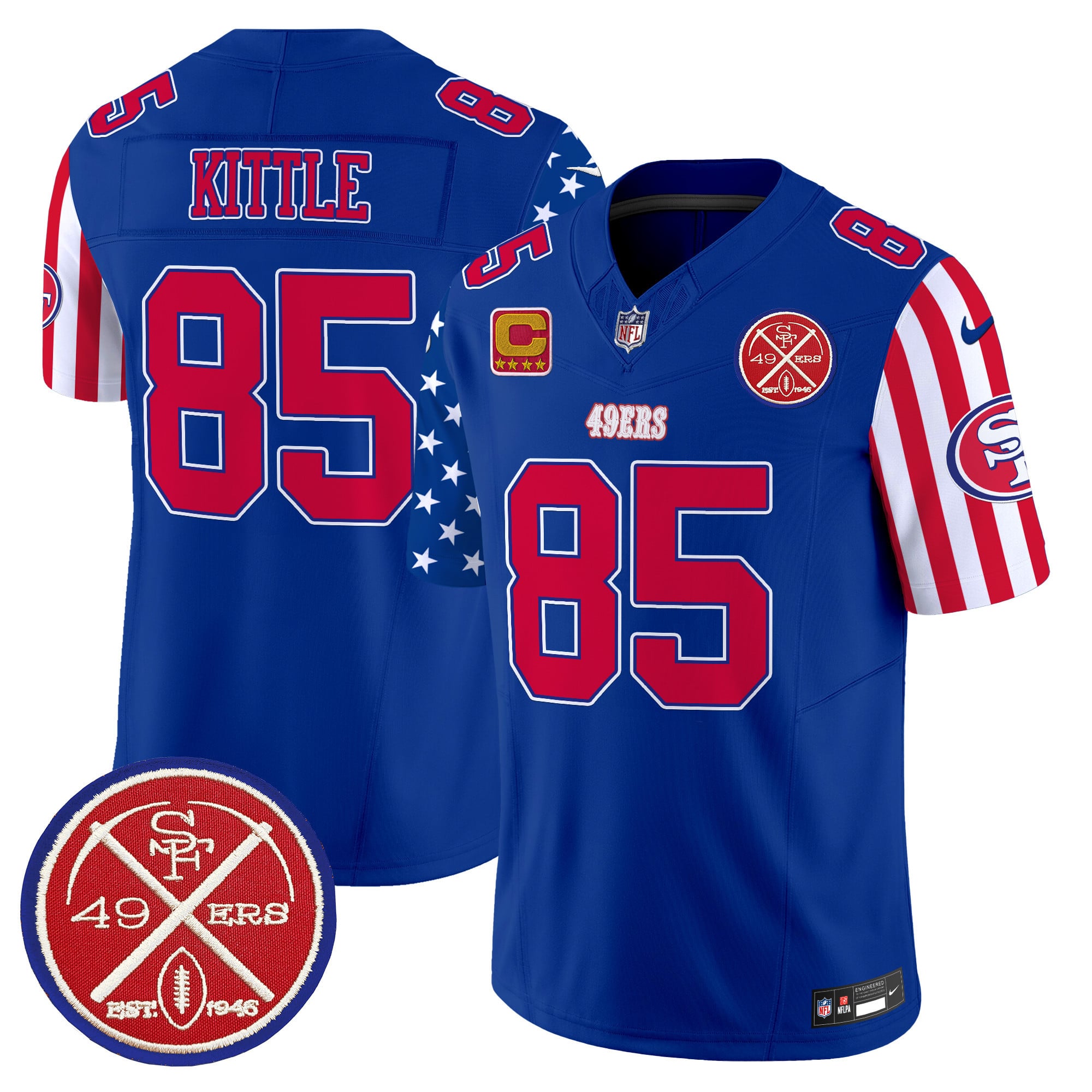 Men’s 49ers American Style Vapor Limited Jersey – All Stitched