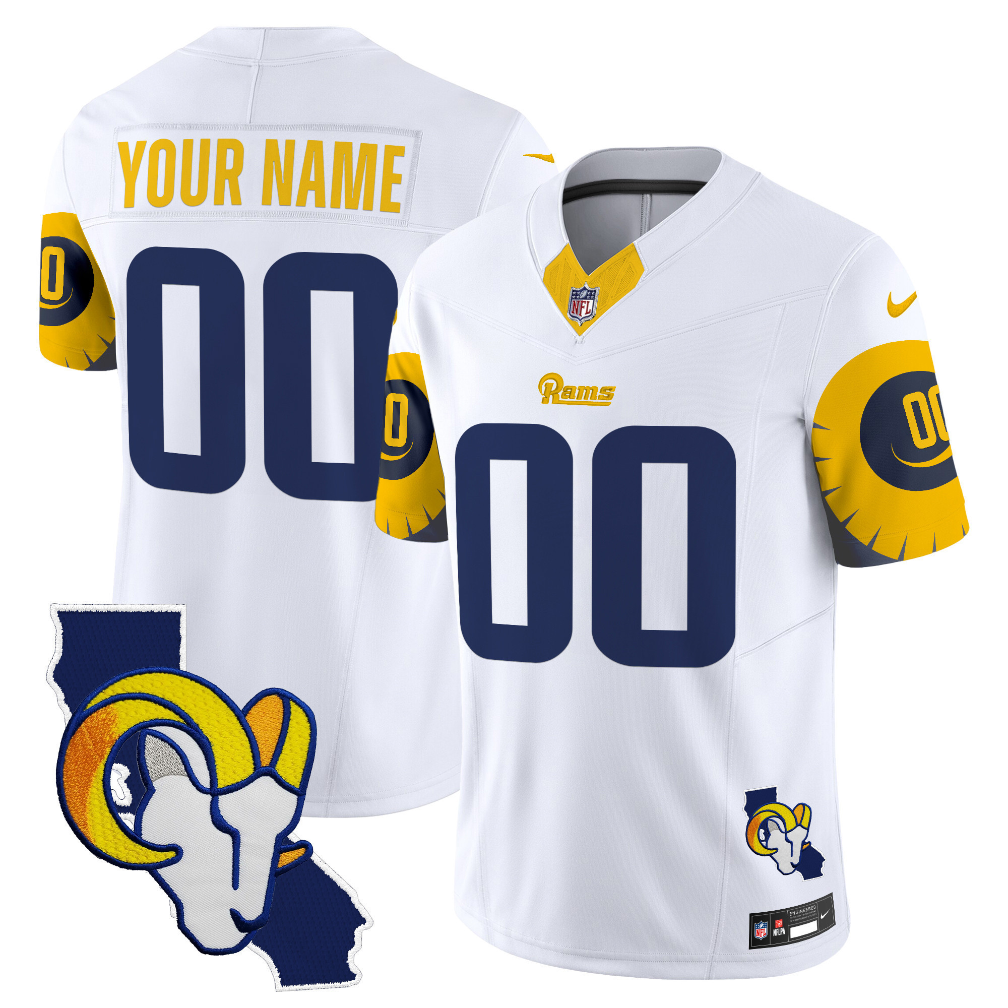 Custom Gender/Name Rams Special Vapor Limited Jersey V2 – All Stitched