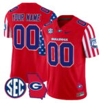 Custom Gender/Name Georgia Bulldogs American Style Vapor Limited Jersey – All Stitched