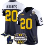 Men’s Michigan Wolverines 2023 National Champions Patch Vapor Jersey V6 – All Stitched