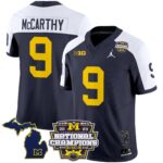 Men’s Michigan Wolverines 2023 National Champions Patch Vapor Jersey V6 – All Stitched