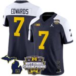 Men’s Michigan Wolverines 2023 National Champions Patch Vapor Jersey V6 – All Stitched