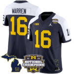 Men’s Michigan Wolverines 2023 National Champions Patch Vapor Jersey V6 – All Stitched