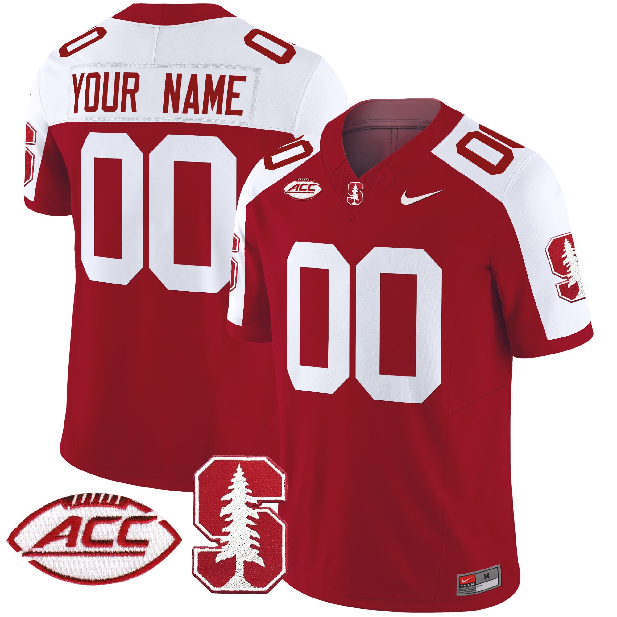 Stanford Cardinal 2024 ACC Patch Vapor Limited Custom Jersey – All Stitched