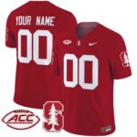 Stanford Cardinal 2024 ACC Patch Vapor Limited Custom Jersey – All Stitched