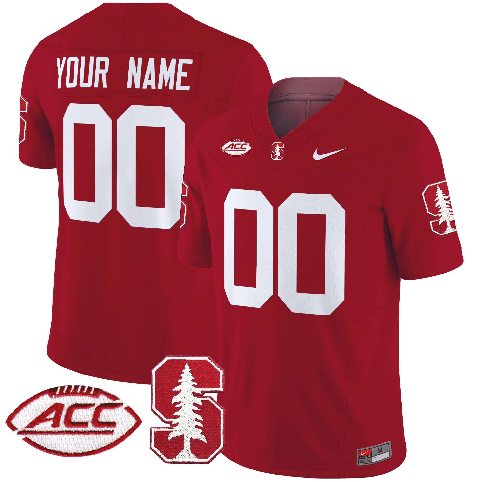 Stanford Cardinal 2024 ACC Patch Vapor Limited Custom Jersey – All Stitched