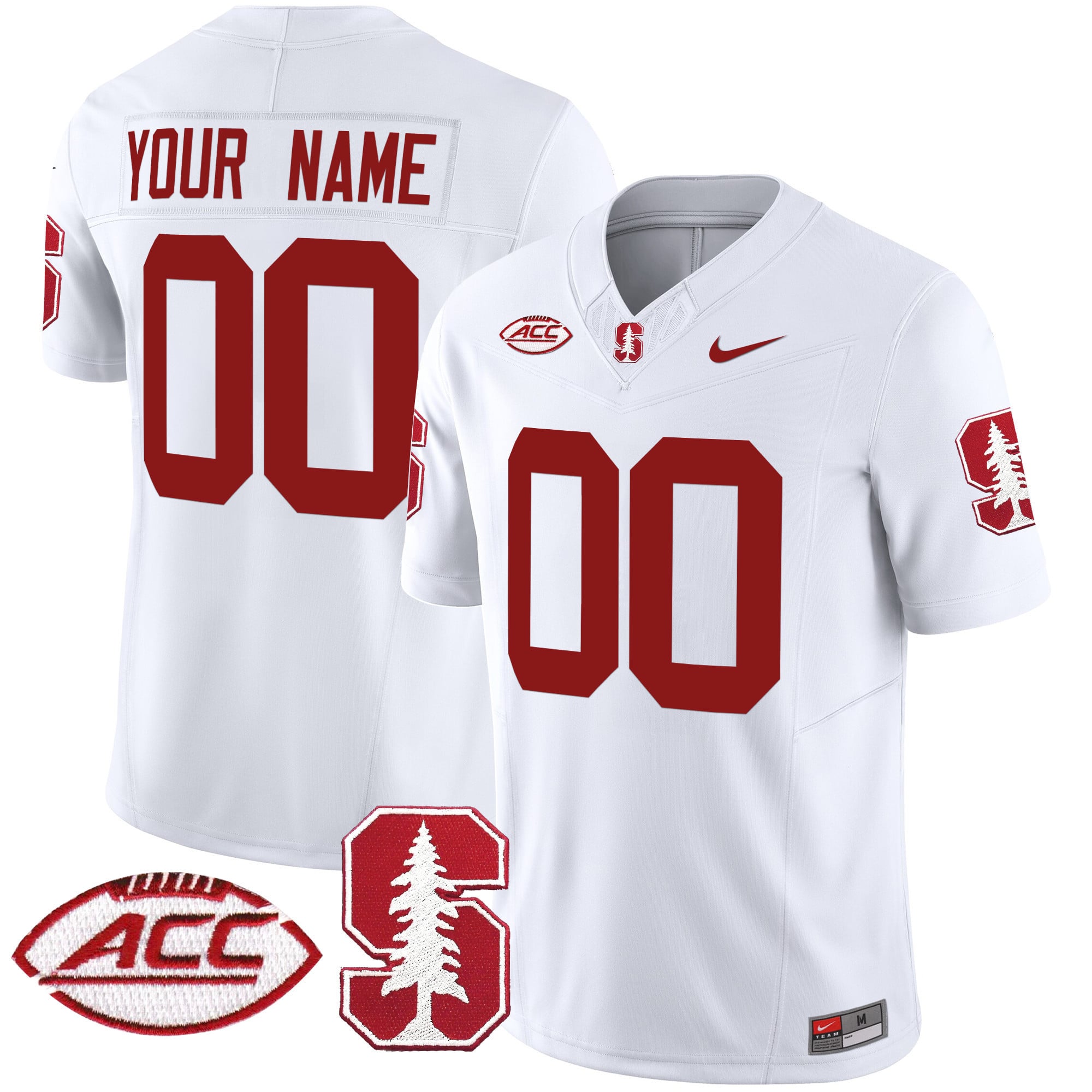 Stanford Cardinal 2024 ACC Patch Vapor Limited Custom Jersey – All Stitched