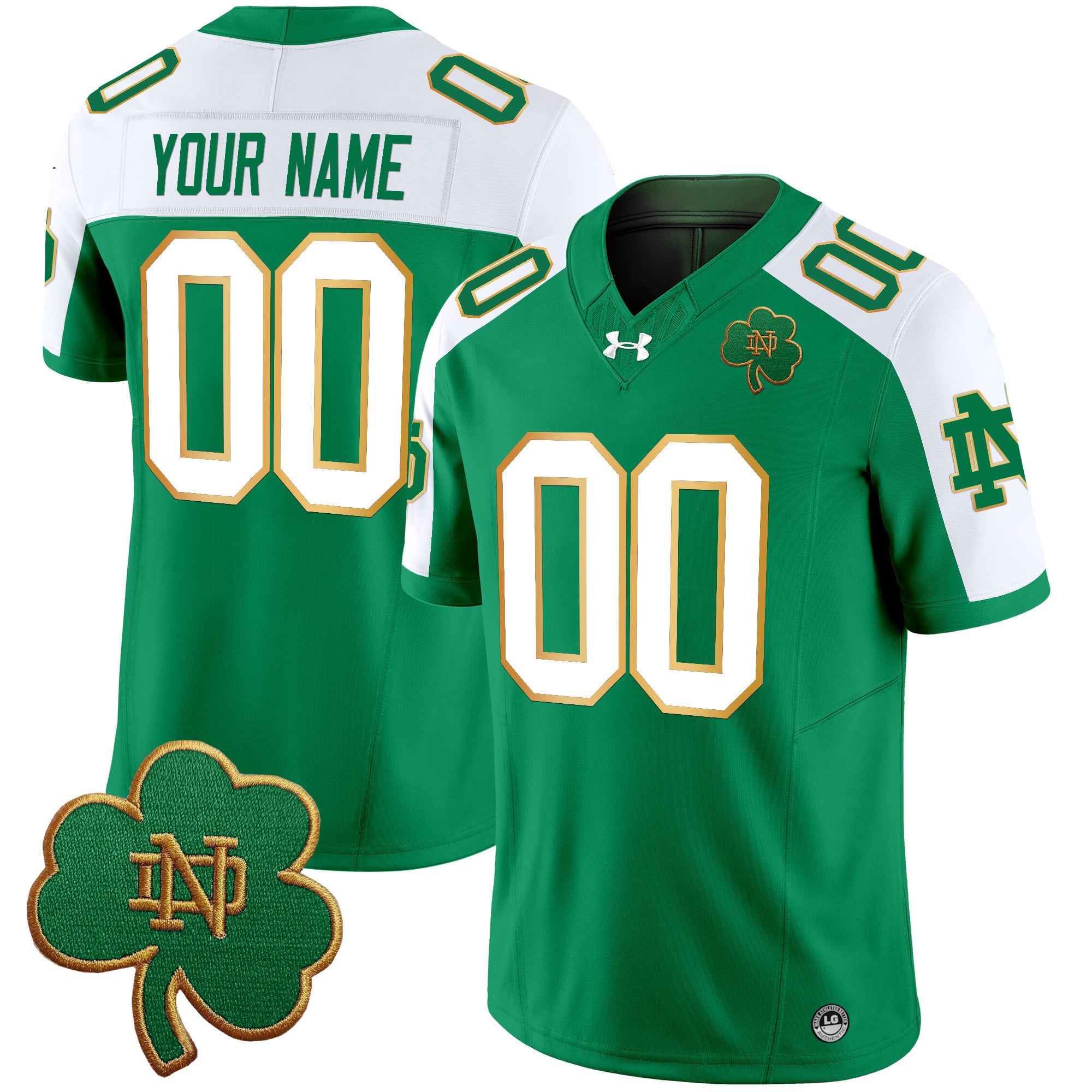 Notre Dame Fighting Irish 2024 Vapor Limited Custom Jersey V3 – All Stitched
