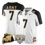 Men’s Army Black Knights 2023 CIC Trophy Champion Patch Jersey – All Stitched