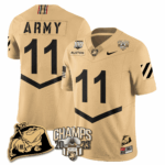 Men’s Army Black Knights 2023 CIC Trophy Champion Patch Jersey – All Stitched