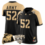 Men’s Army Black Knights 2023 CIC Trophy Champion Patch Jersey – All Stitched