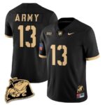 Men? Army Black Knights Rocky The Bulldog Patch Jersey – All Stitched