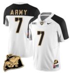 Men? Army Black Knights Rocky The Bulldog Patch Jersey – All Stitched