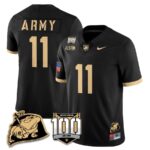 Men’s Army Black Knights 100th Anniversary Patch Vapor Jersey – All Stitched