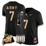 Men’s Army Black Knights 100th Anniversary Patch Vapor Jersey – All Stitched