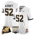 Men’s Army Black Knights 100th Anniversary Patch Vapor Jersey – All Stitched