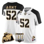 Men’s Army Black Knights 100th Anniversary Patch Vapor Jersey – All Stitched
