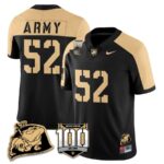 Men’s Army Black Knights 100th Anniversary Patch Vapor Jersey – All Stitched